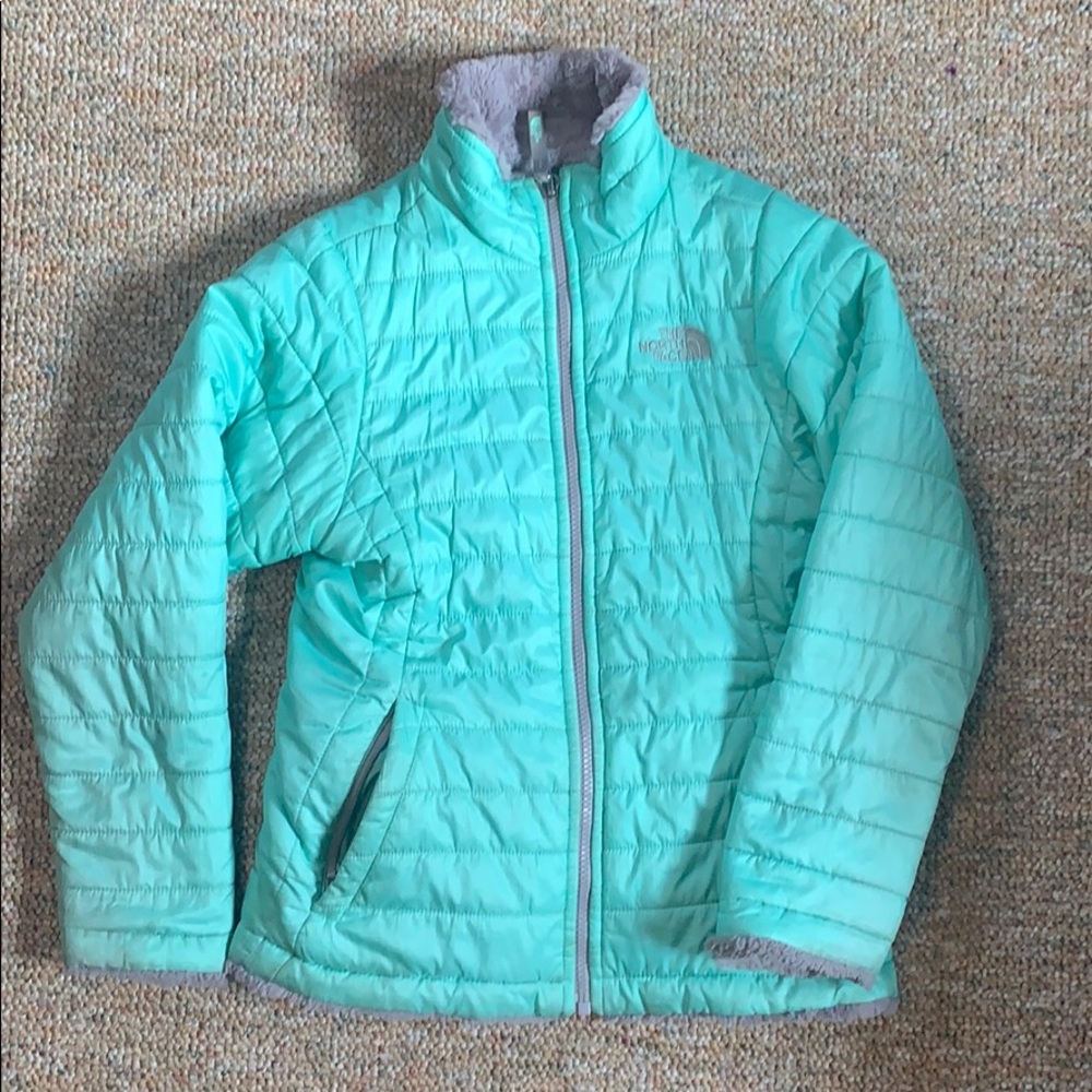 Girls North Face mossbud swirl